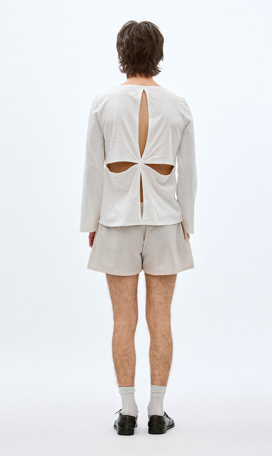 SLIT TEE LONG SLEEVE (UNDYED)