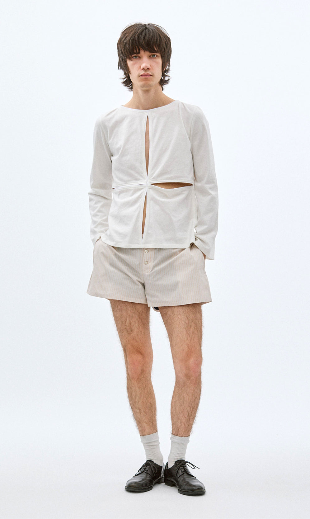 SLIT TEE LONG SLEEVE (UNDYED)
