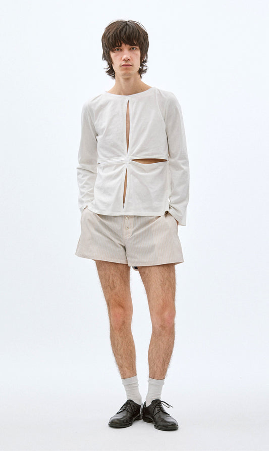 SLIT TEE LONG SLEEVE (UNDYED)