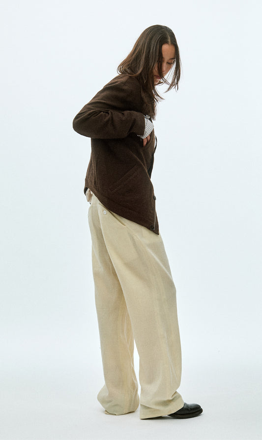 CURVED TROUSERS (UNDYED)