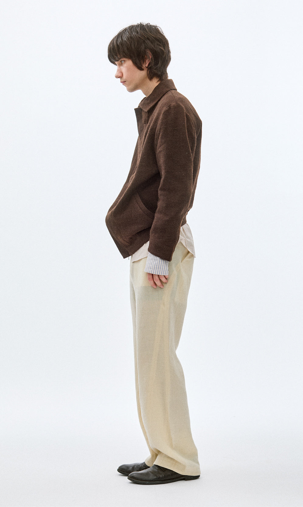 CURVED TROUSERS (UNDYED)