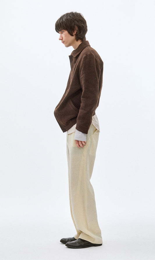 CURVED TROUSERS (UNDYED)