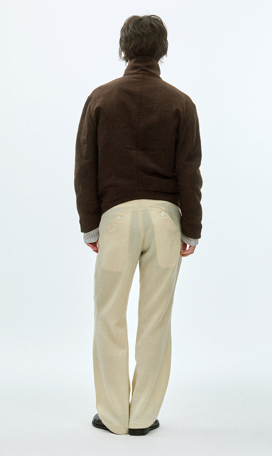 CURVED TROUSERS (UNDYED)