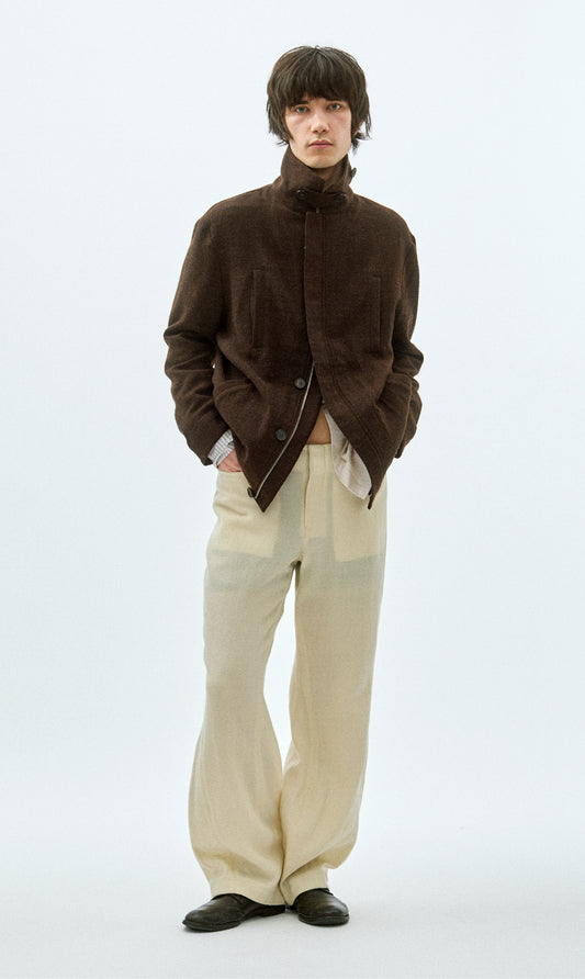 CURVED TROUSERS (UNDYED)